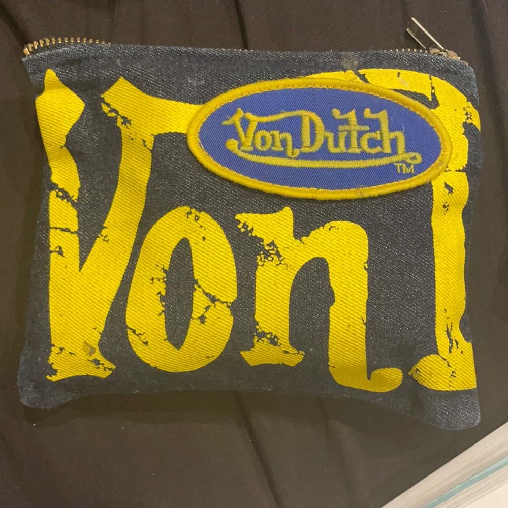 Vintage Von Dutch Zipper Coin Purse Small Pouch